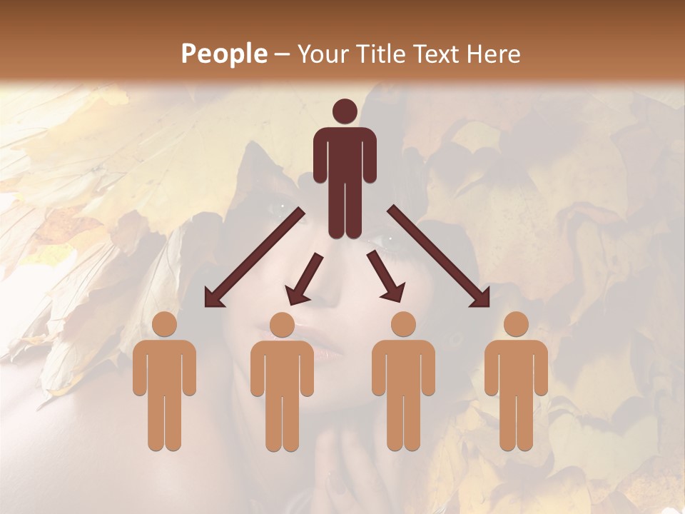Hair Orange White PowerPoint Template