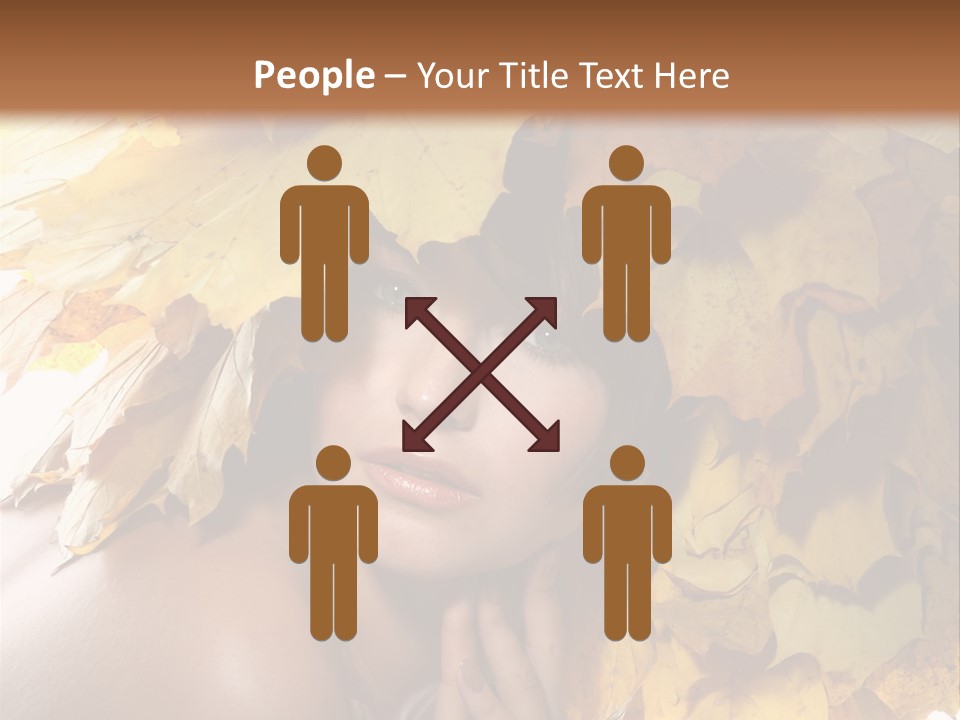 Hair Orange White PowerPoint Template