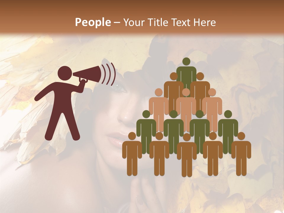 Hair Orange White PowerPoint Template