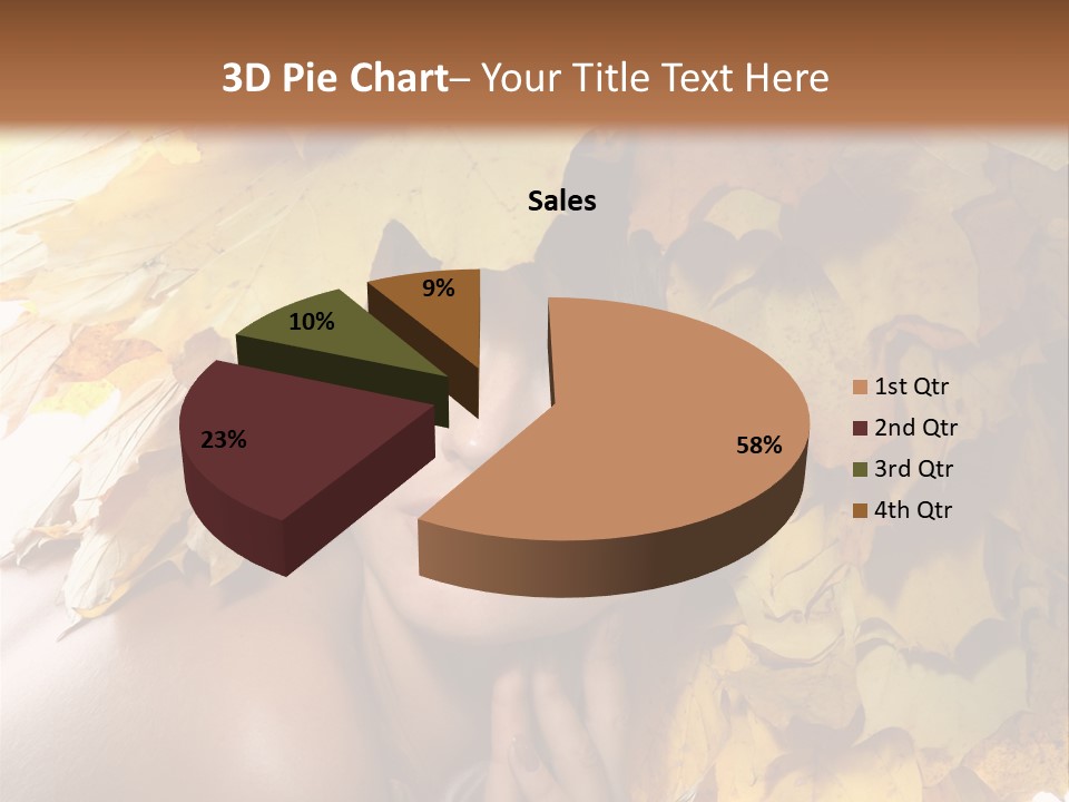 Hair Orange White PowerPoint Template
