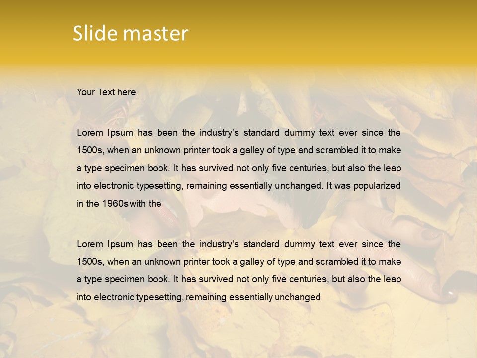 Red Model Long PowerPoint Template