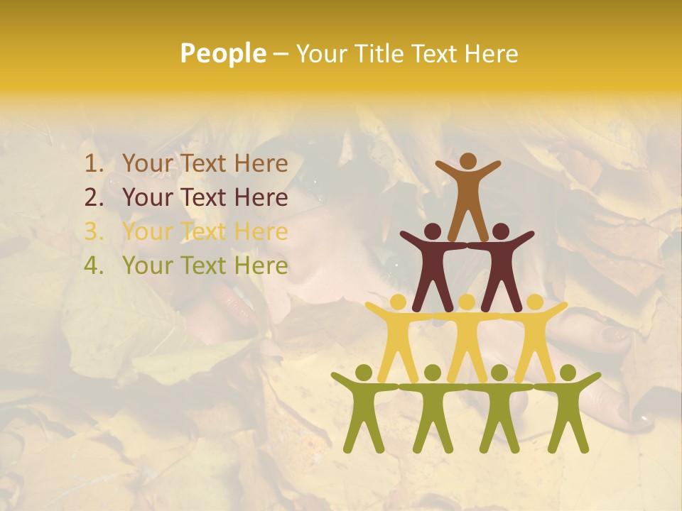 Red Model Long PowerPoint Template