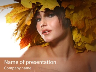 Orange Person Nature PowerPoint Template