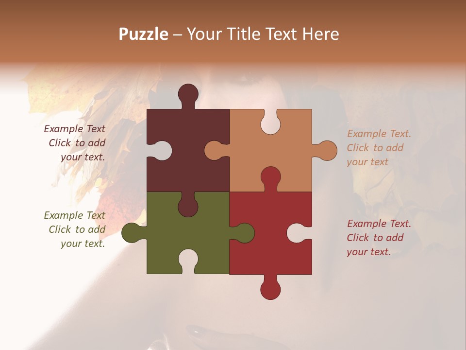 Orange Person Nature PowerPoint Template