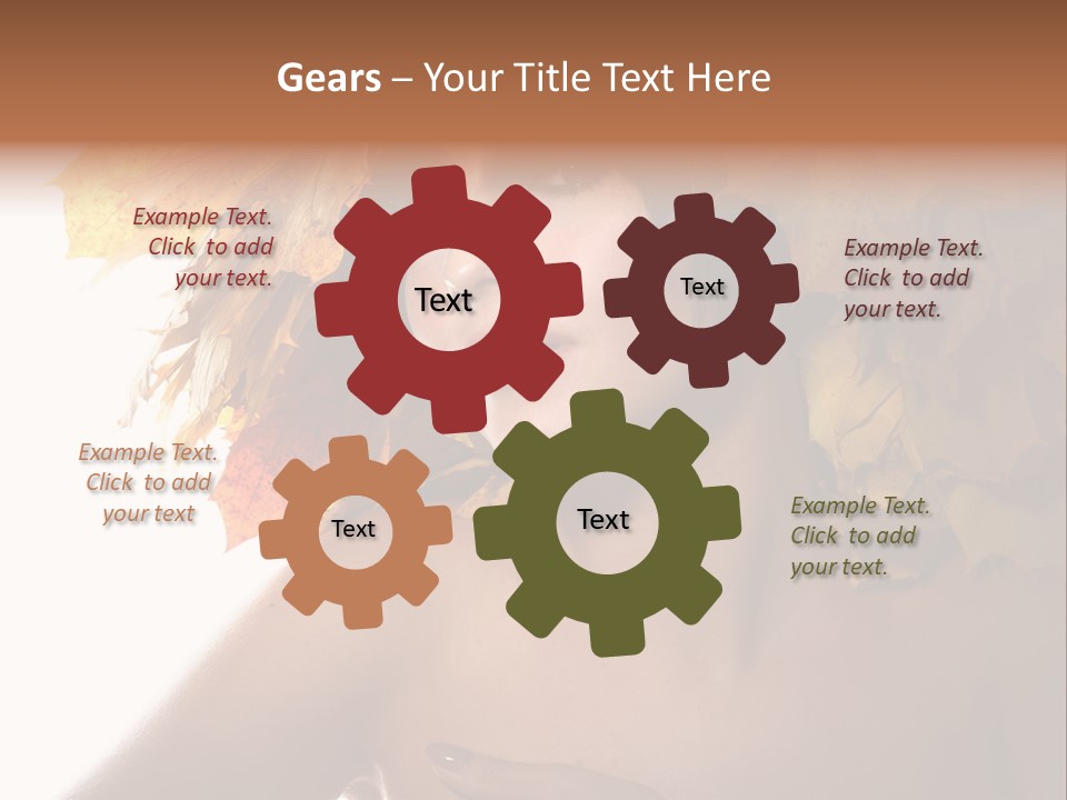 Orange Person Nature PowerPoint Template