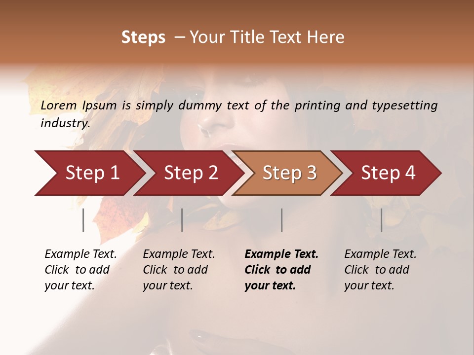 Orange Person Nature PowerPoint Template
