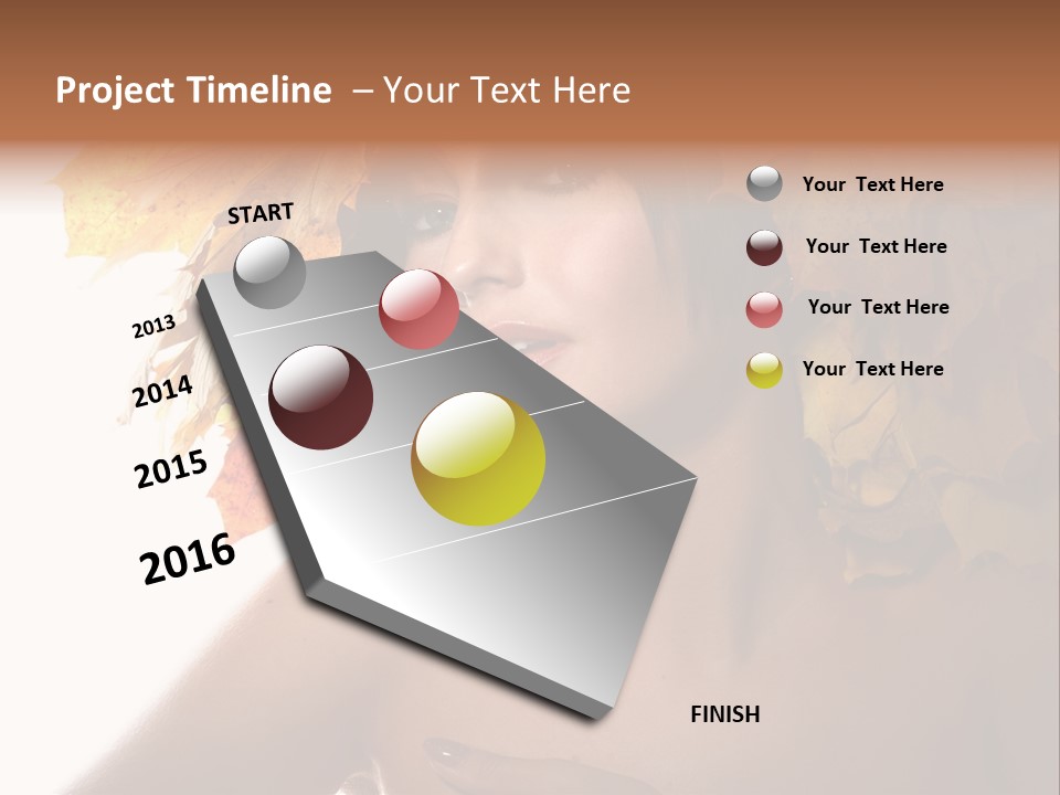 Orange Person Nature PowerPoint Template