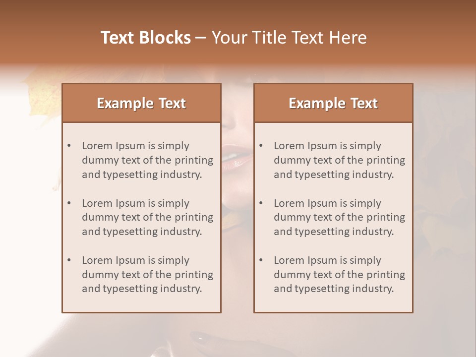 Orange Person Nature PowerPoint Template