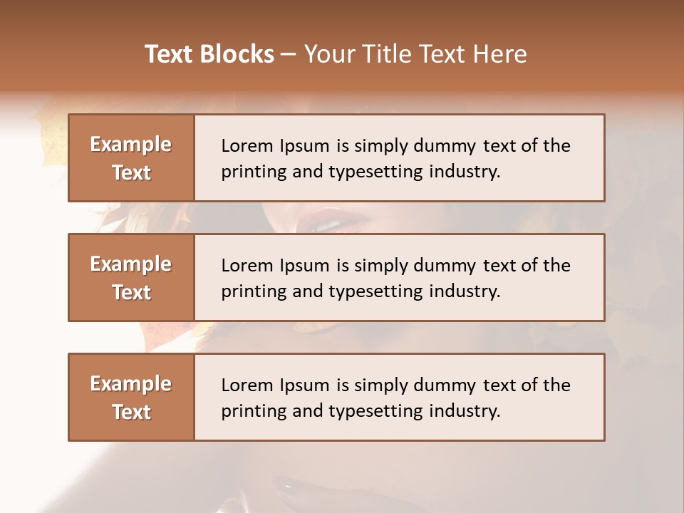 Orange Person Nature PowerPoint Template