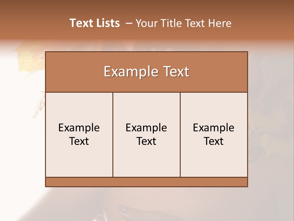 Orange Person Nature PowerPoint Template