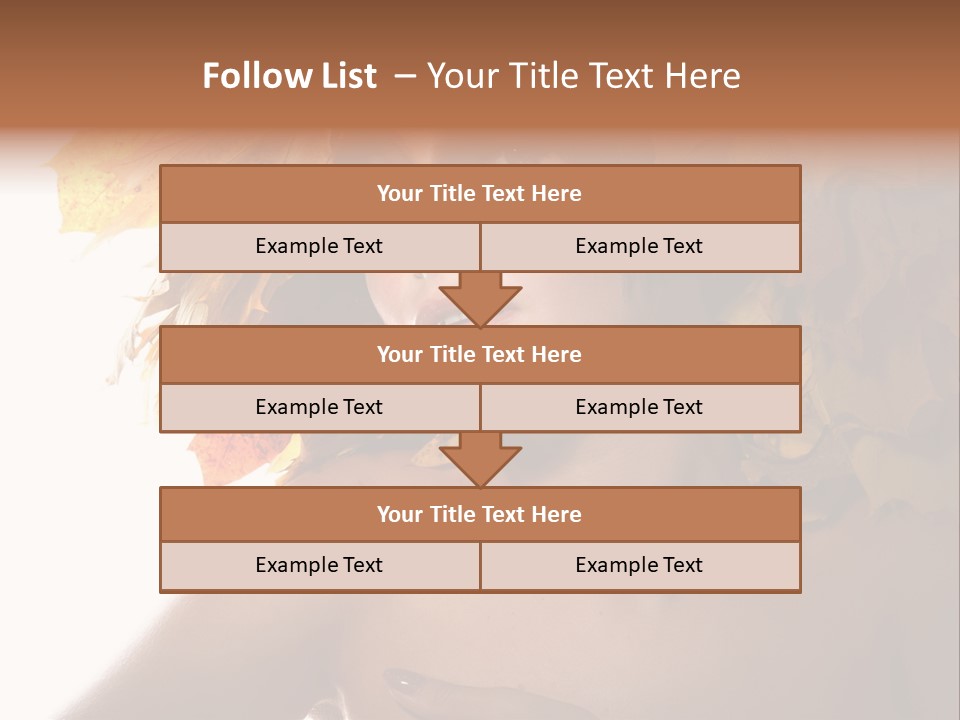 Orange Person Nature PowerPoint Template