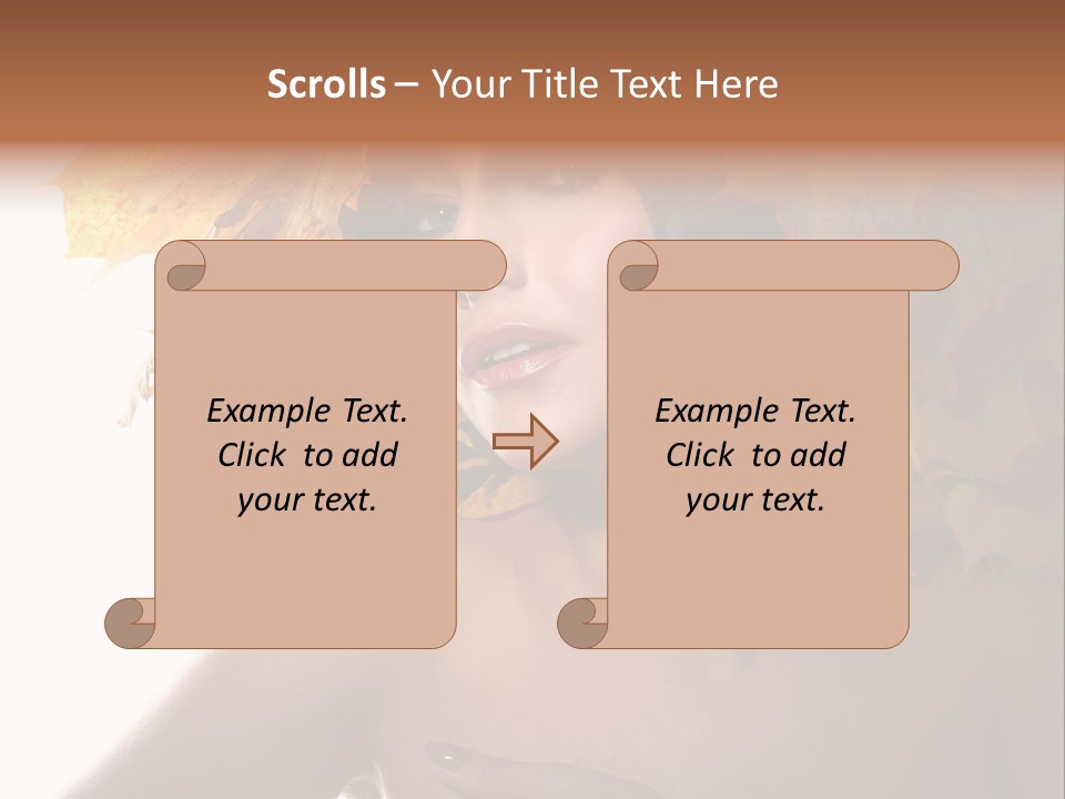 Orange Person Nature PowerPoint Template