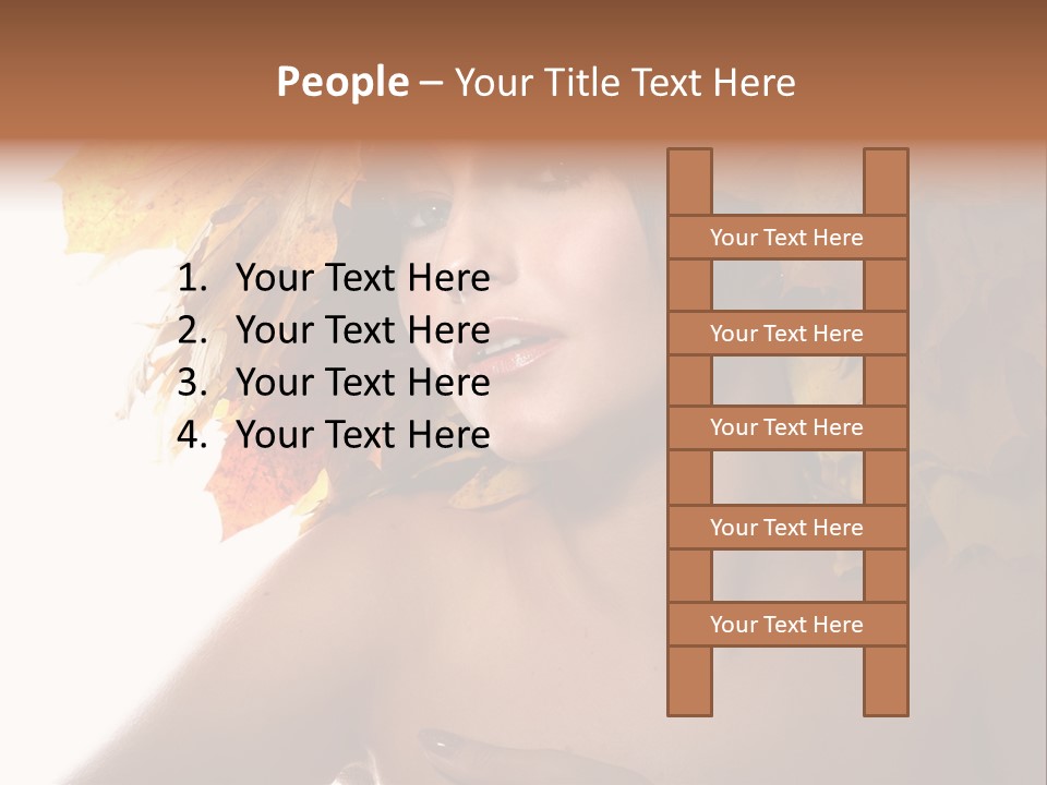 Orange Person Nature PowerPoint Template