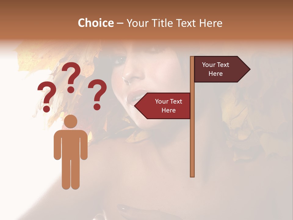 Orange Person Nature PowerPoint Template