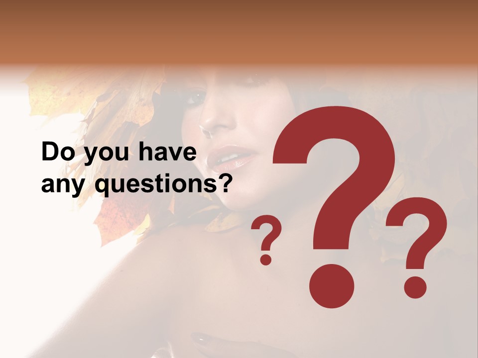 Orange Person Nature PowerPoint Template