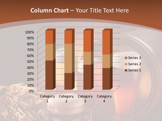 Gold Cold Mug PowerPoint Template