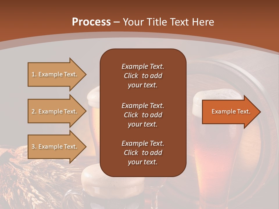 Gold Cold Mug PowerPoint Template