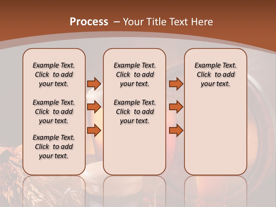 Gold Cold Mug PowerPoint Template
