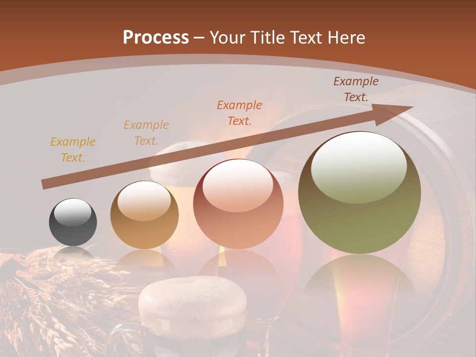 Gold Cold Mug PowerPoint Template