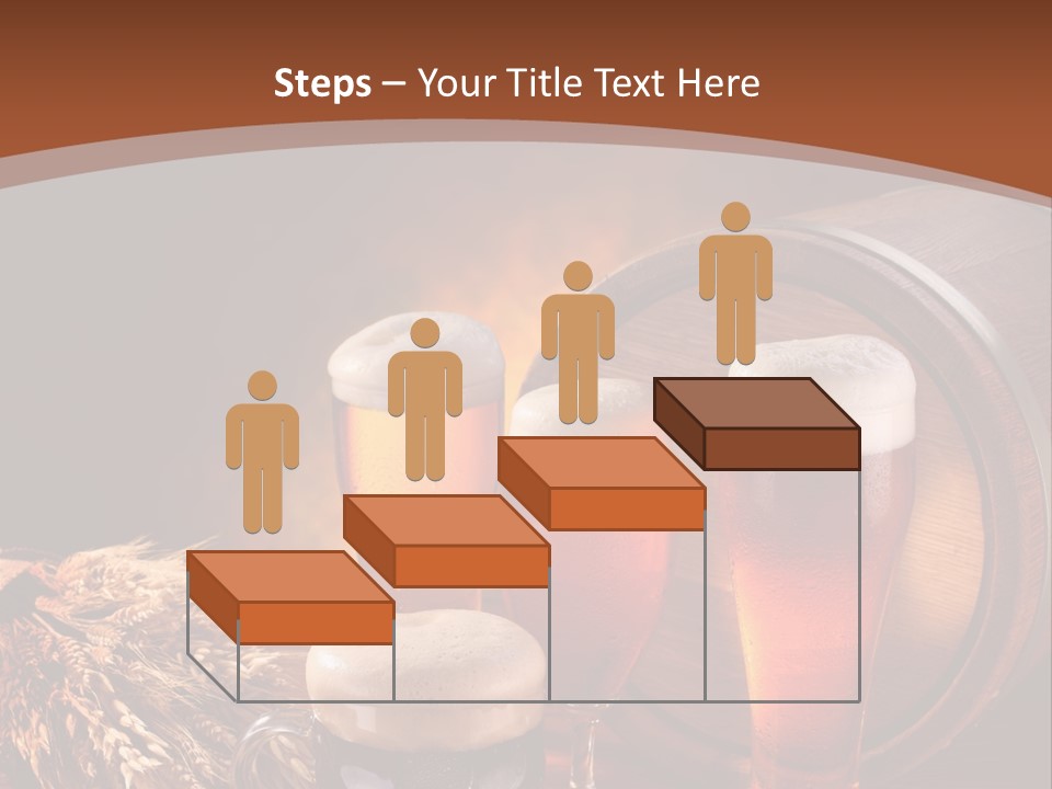 Gold Cold Mug PowerPoint Template