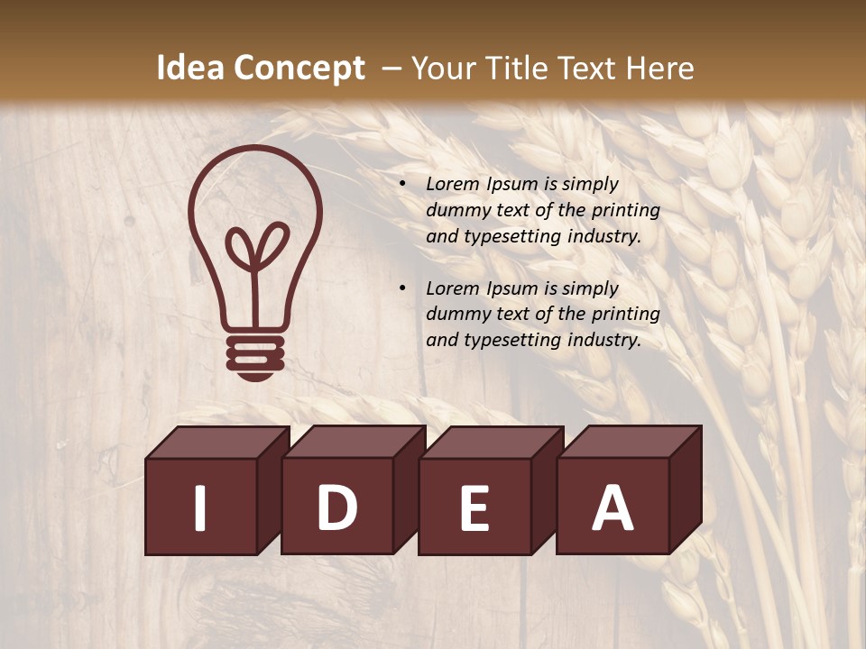 Plant Yellow Natural PowerPoint Template