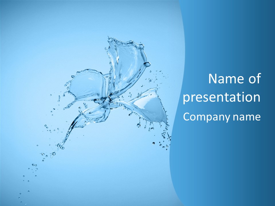 Isolated Shot Pour PowerPoint Template