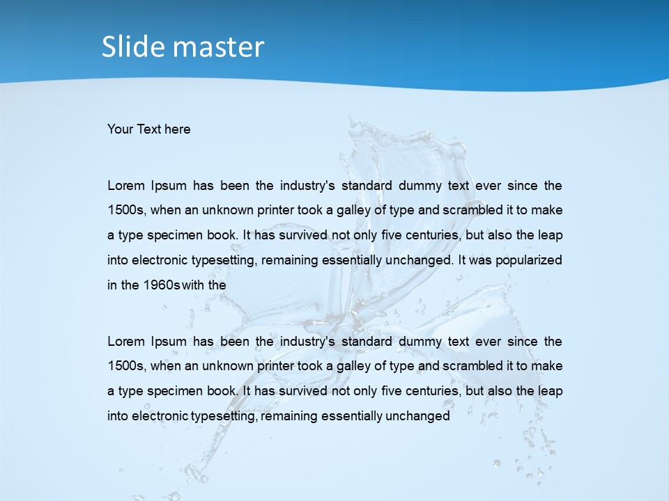 Isolated Shot Pour PowerPoint Template