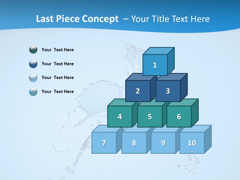 Isolated Shot Pour PowerPoint Template