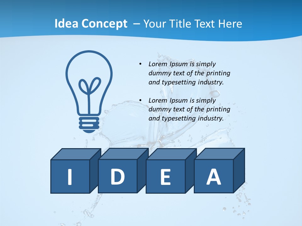 Isolated Shot Pour PowerPoint Template