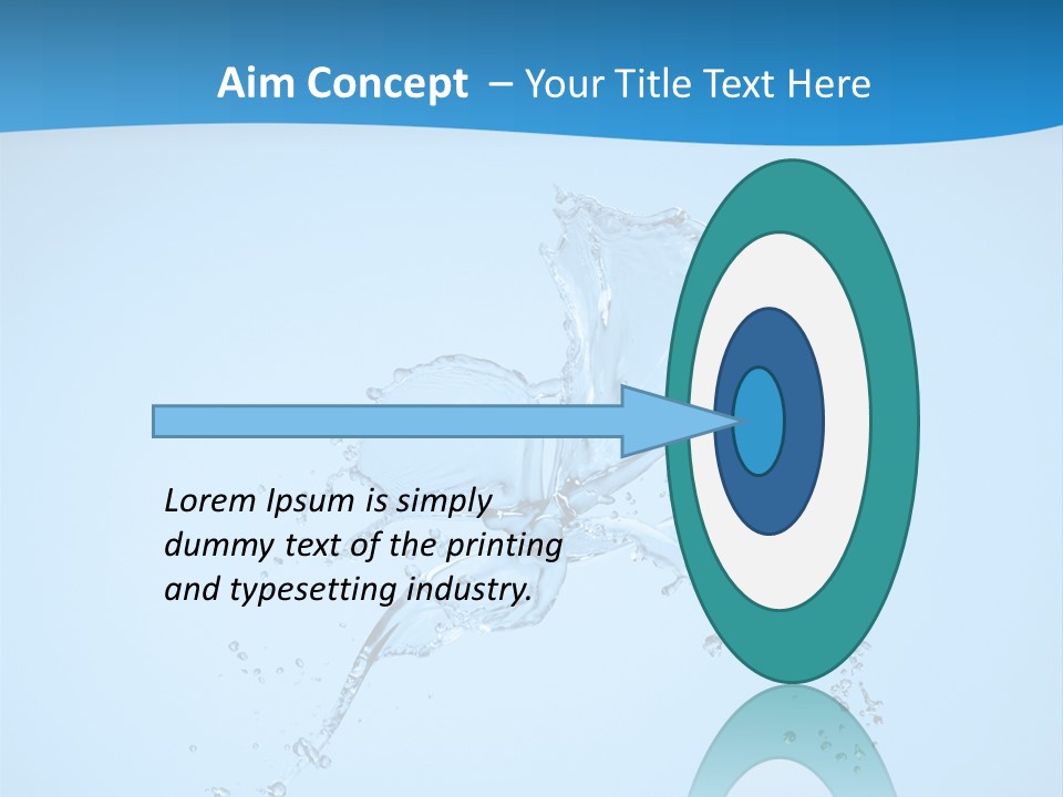 Isolated Shot Pour PowerPoint Template