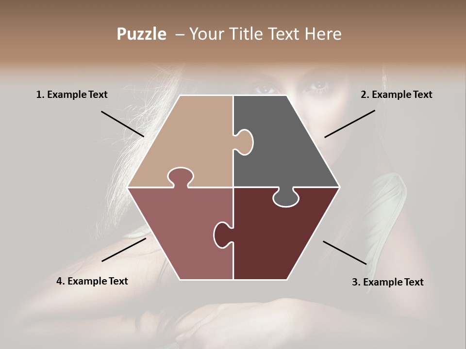 Perfect Dark Hair PowerPoint Template