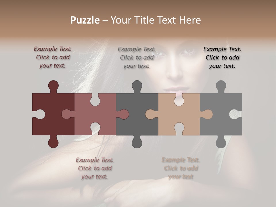 Perfect Dark Hair PowerPoint Template