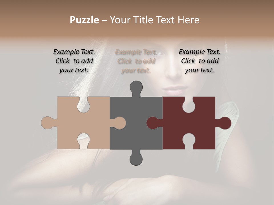 Perfect Dark Hair PowerPoint Template