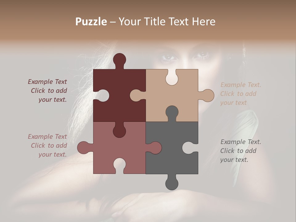 Perfect Dark Hair PowerPoint Template