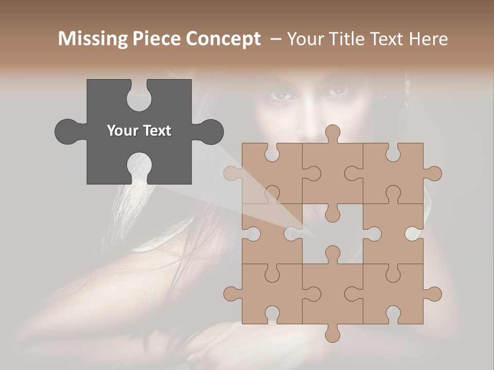 Perfect Dark Hair PowerPoint Template