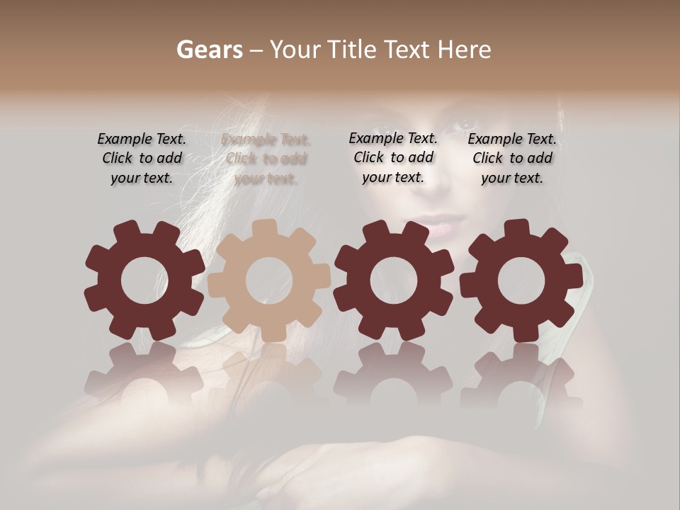 Perfect Dark Hair PowerPoint Template