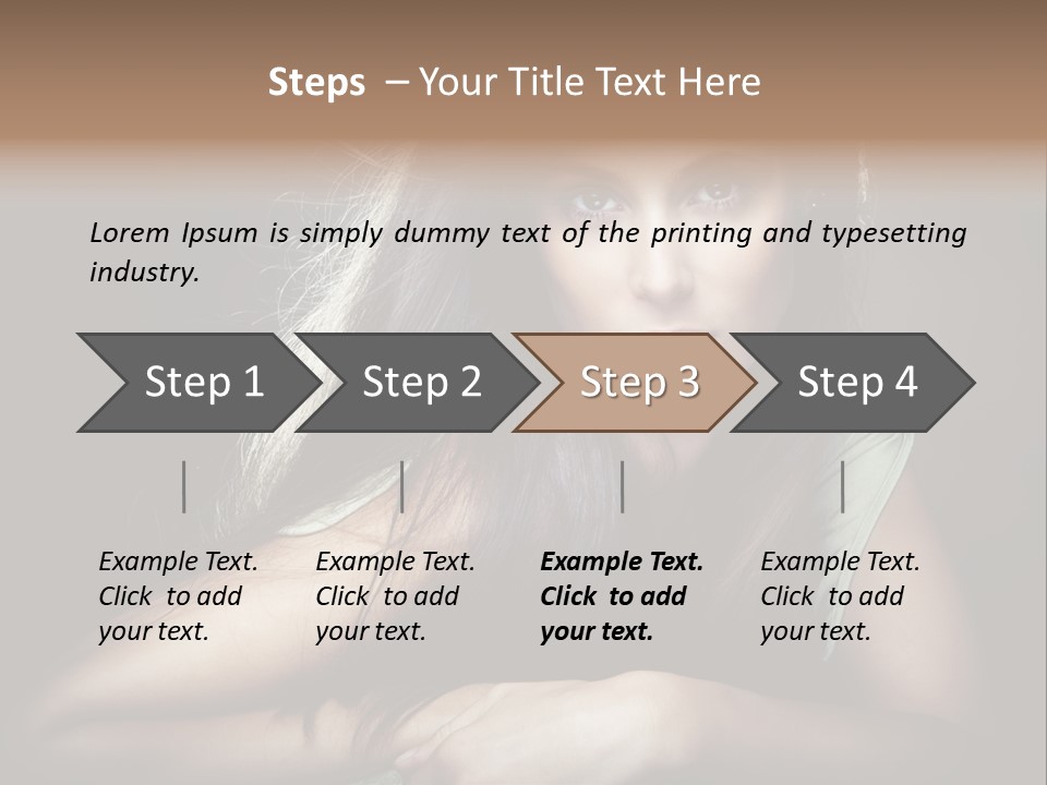 Perfect Dark Hair PowerPoint Template