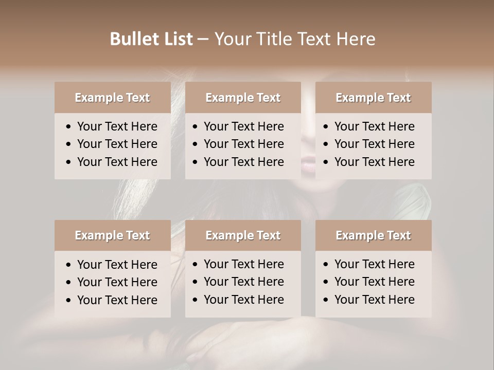 Perfect Dark Hair PowerPoint Template