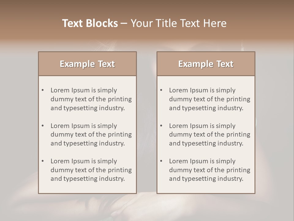 Perfect Dark Hair PowerPoint Template