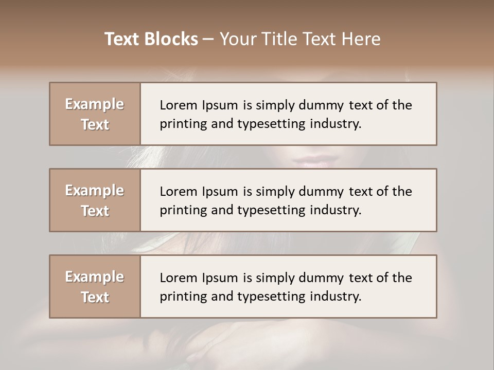 Perfect Dark Hair PowerPoint Template