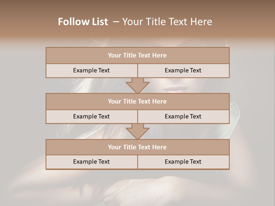 Perfect Dark Hair PowerPoint Template