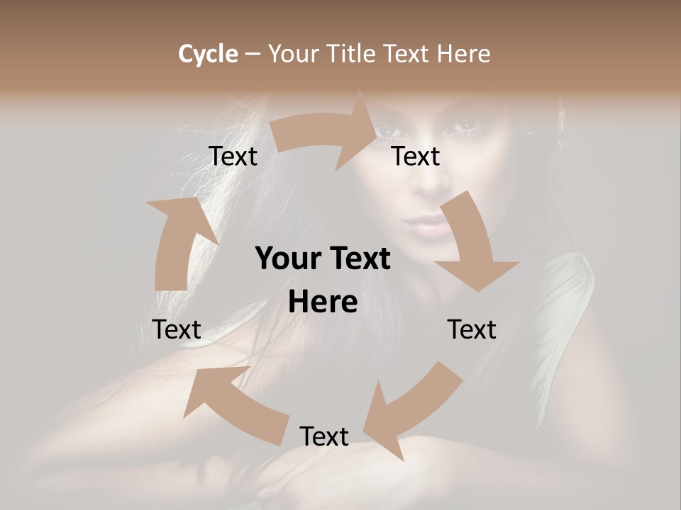 Perfect Dark Hair PowerPoint Template