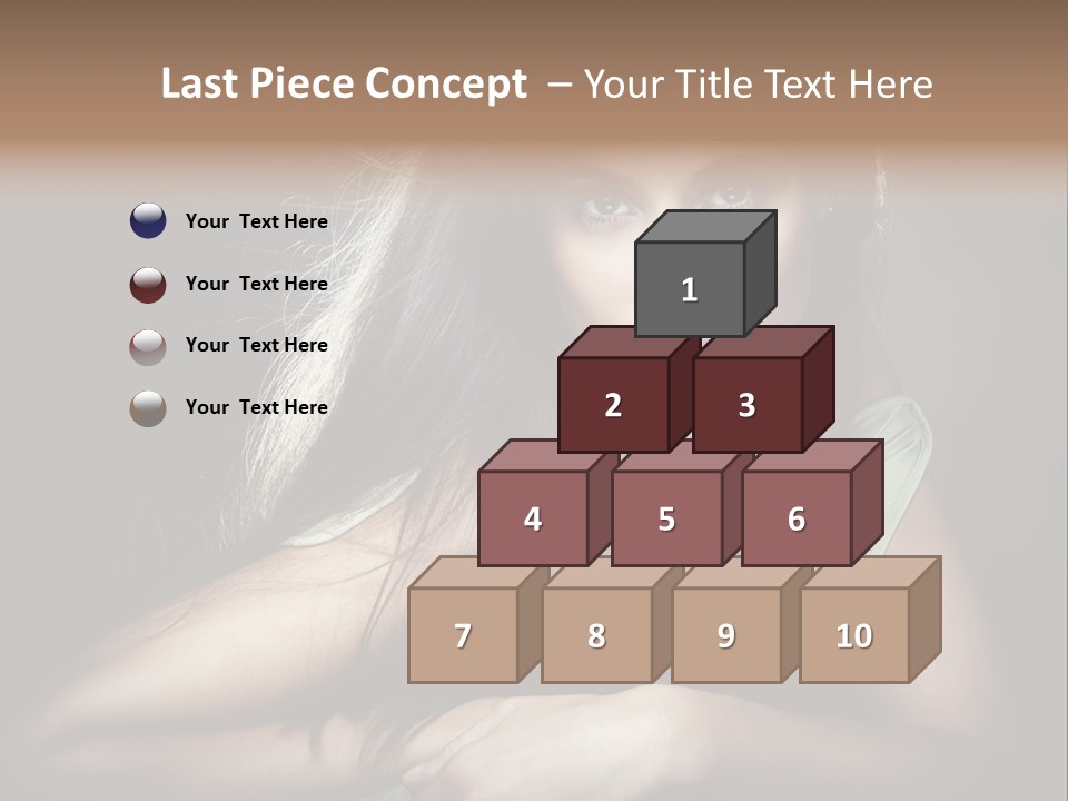 Perfect Dark Hair PowerPoint Template