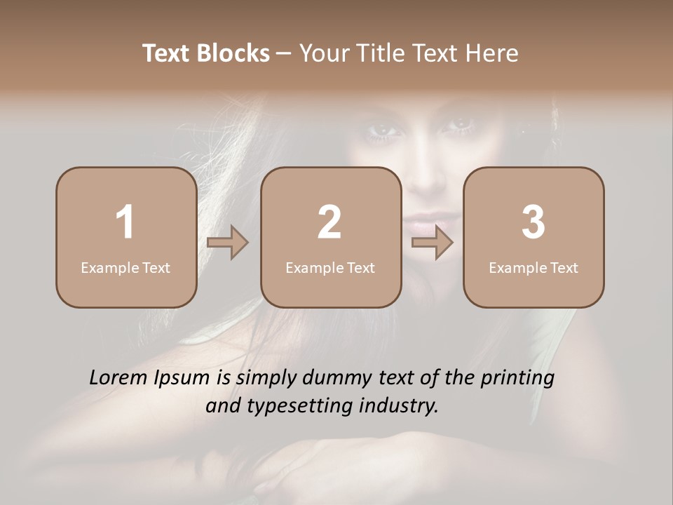 Perfect Dark Hair PowerPoint Template