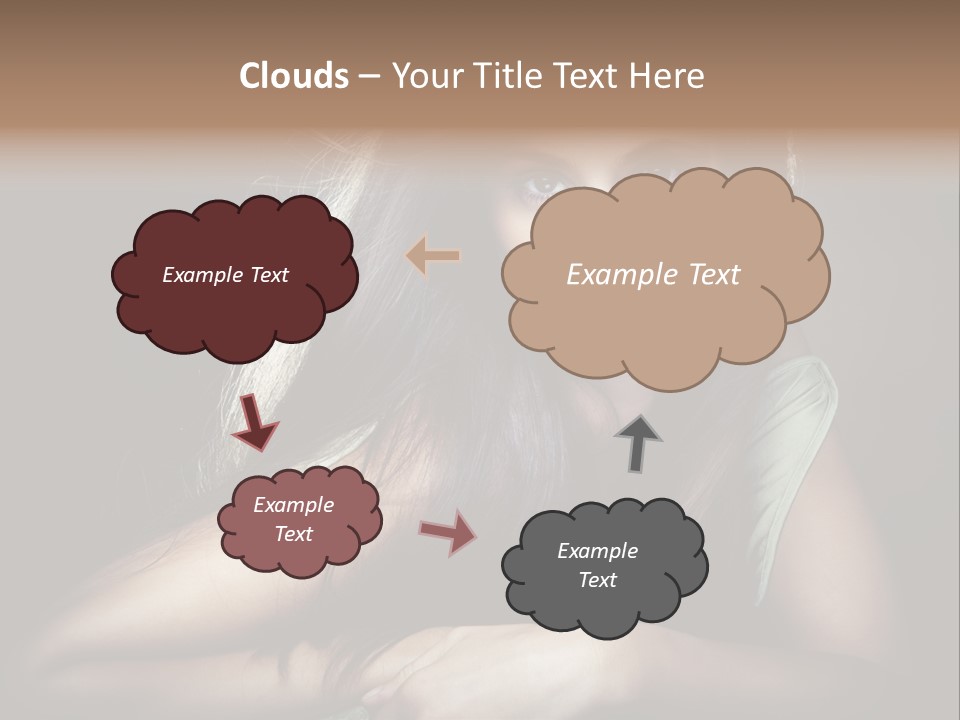 Perfect Dark Hair PowerPoint Template