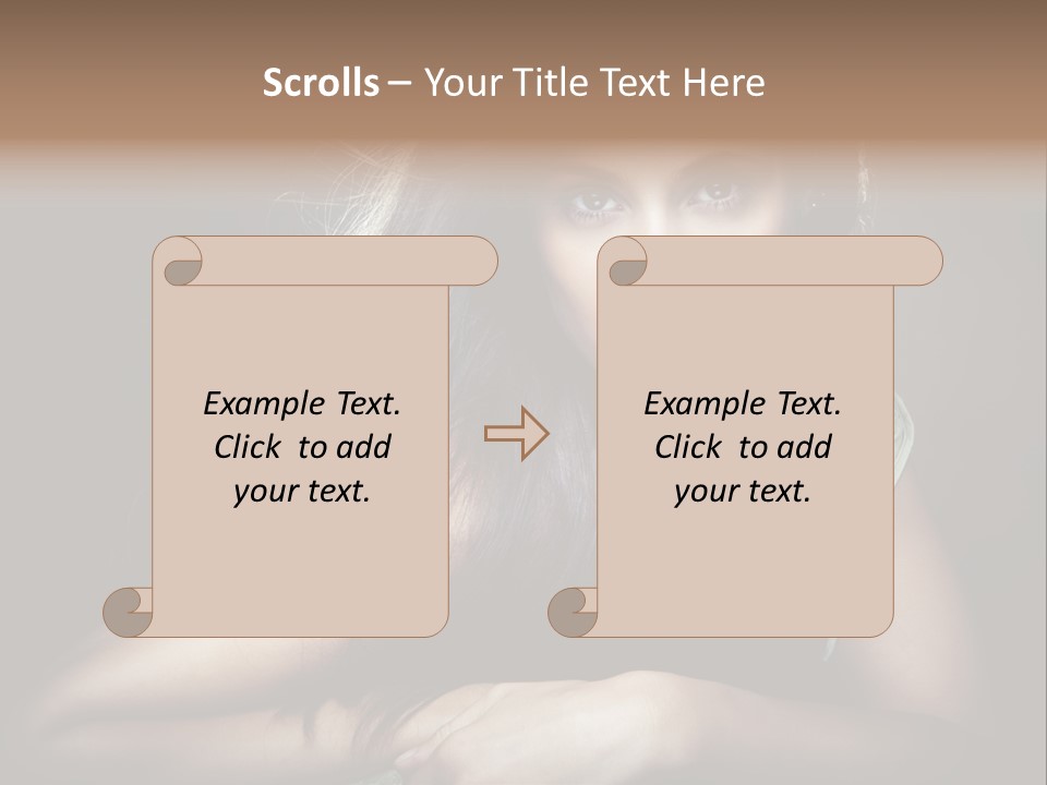 Perfect Dark Hair PowerPoint Template
