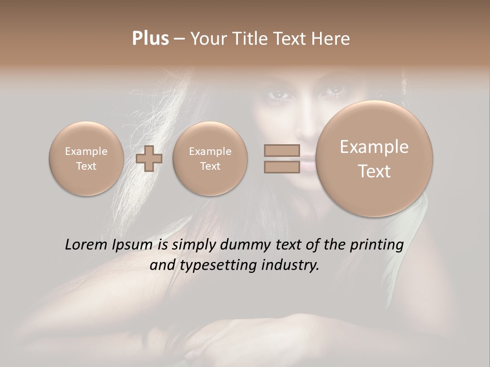 Perfect Dark Hair PowerPoint Template