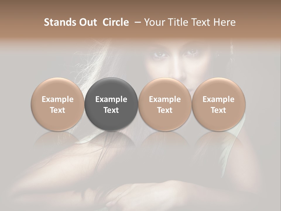 Perfect Dark Hair PowerPoint Template