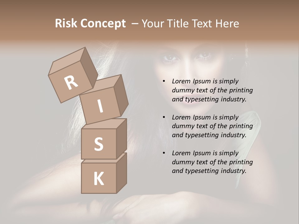 Perfect Dark Hair PowerPoint Template