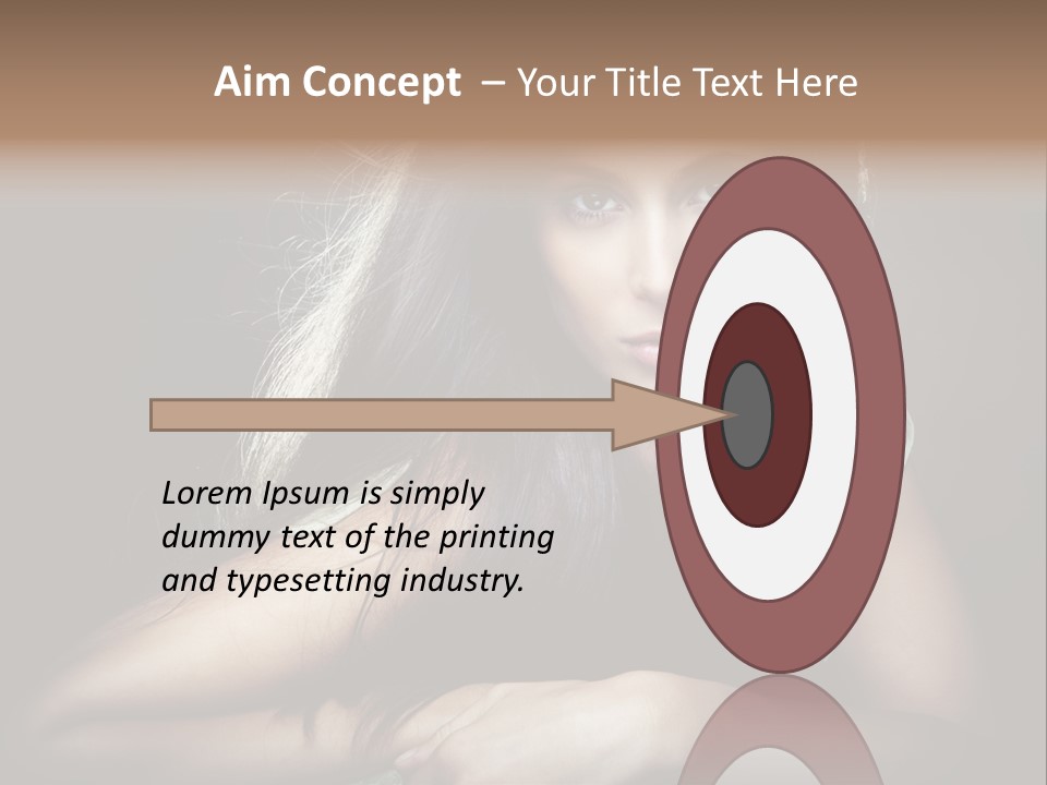 Perfect Dark Hair PowerPoint Template